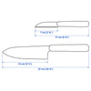 FÖRDUBBLA 2-piece knife set, grey